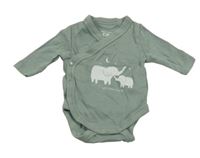 Khaki zavinovací body so slonmi C&A