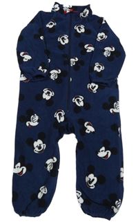 Tmavomodrý fleecový overal s Mickeym H&M