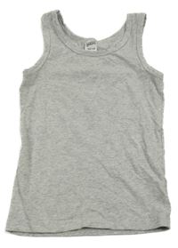 Šedý melírovaný nátělník