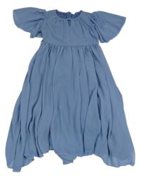 Modré šifónové šaty shein