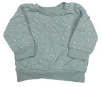 Svetlomodrá kvetovaná mikina Primark