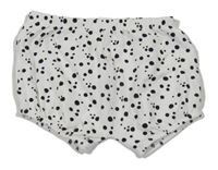Bílo-černé puntíkaté kraťasy George