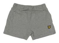 Sivé melírované teplákové kraťasy s nášivkou Lyle&Scott