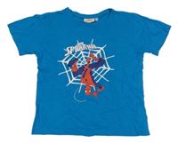 Modré tričko so Spidermanem Marvel