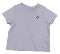 Lila tričko so srdcem M&S