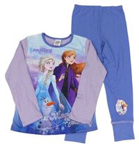 Lila-modré pyžama s Frozen Disney