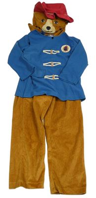 Kostým - Hnědo-modrý overal s kapucí - Paddington George