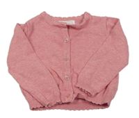 Růžový propínací svetr Primark