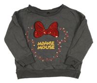 Antracitová mikina s Minnie George