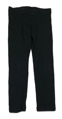 Čierne rebrované legíny F&F