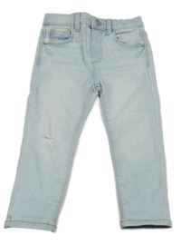 Světlemodré regular rifle s prošoupáním Zara