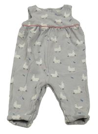 Šedý teplákový overal s ovečkami John Lewis