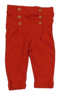 Červené legíny s knoflíky Orchestra 