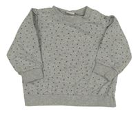 Sivo-čierna bodkovaná á mikina H&M