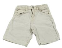 Smetanové riflové kraťasy Zara