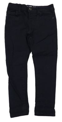 Tmavomodré plátenné skinny nohavice Denim Co.