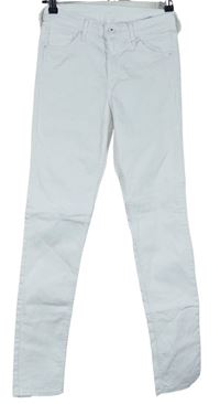 Dámske biele skinny rifle H&M