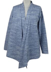 Dámský modro-bílý melírovaný sakový cardigán John Baner 