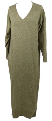 Dámské béžové svetrové dlouhé šaty MNG 