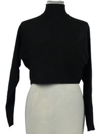 Dámský černý žebrovaný volný crop svetr New Look 