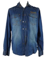 Pánská tmavomodrá riflová košile Deepcreek 