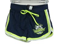 Dámské tmavomodro-limetkové plážové kraťasy s logem Bodyboard 