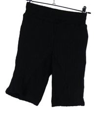 Dámské černé vzorované pletené kraťasy Maniere De Voir 