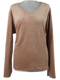 Dámská starorůžová plyšová mikina Hema