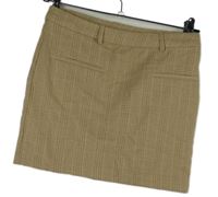 Dámska béžová kockovaná sukňa H&M vel. 32