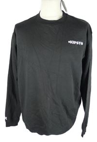 Nová - Pánská černá mikina s logem Kipsta 