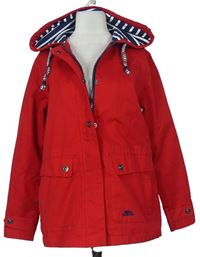 Dámska červená šušťáková jarná funkčná bunda s kapucňou Trespass