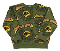Khaki mikina s dinosaury - Jurský svět H&M
