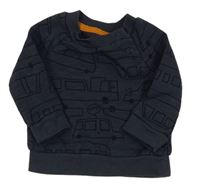 Tmavomodrá mikina s auty Primark