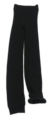 Černé zateplené punčocháčové legíny Primark
