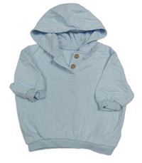 Svetlomodrá oversized mikina s kapucňou George