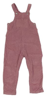 Růžové laclové manšestráky Pocopiano