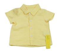 Nové - žltá rebrovaná košeľa