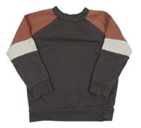 Sivo-hnedo-béžová mikina Nutmeg