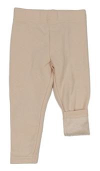 Svetloružové zateplené legíny Primark