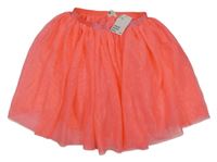 Nové - Neónově ružová trblietavá sukňa H&M