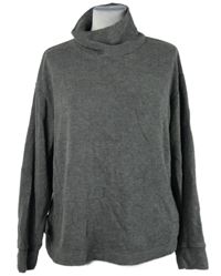 Dámský šedý oversized svetr s rolákem Uniglo