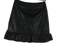 Dámska čierna koženková sukňa New Look