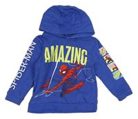 Modrá mikina se Spidermanem a kapucí Primark