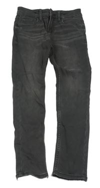 Tmavošedé teplákové skinny rifle C&A