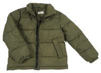 Khaki šušťáková zimná bunda H&M