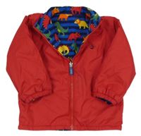 Červená šušťáková obojstranná bunda zn. Jojo Maman Bébé