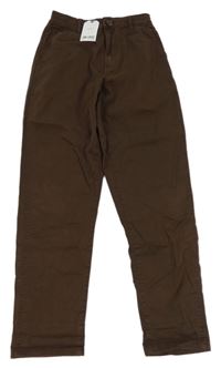 Nové - Hnědé chino kalhoty Next