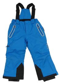 Modré šusťákové funkční oteplovačky s trakami C&A