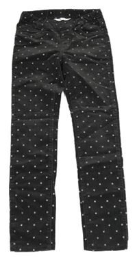 Antracitové menšestrové elastické nohavice s hviezdami H&M