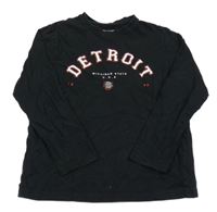 Černé triko s nápisem Primark